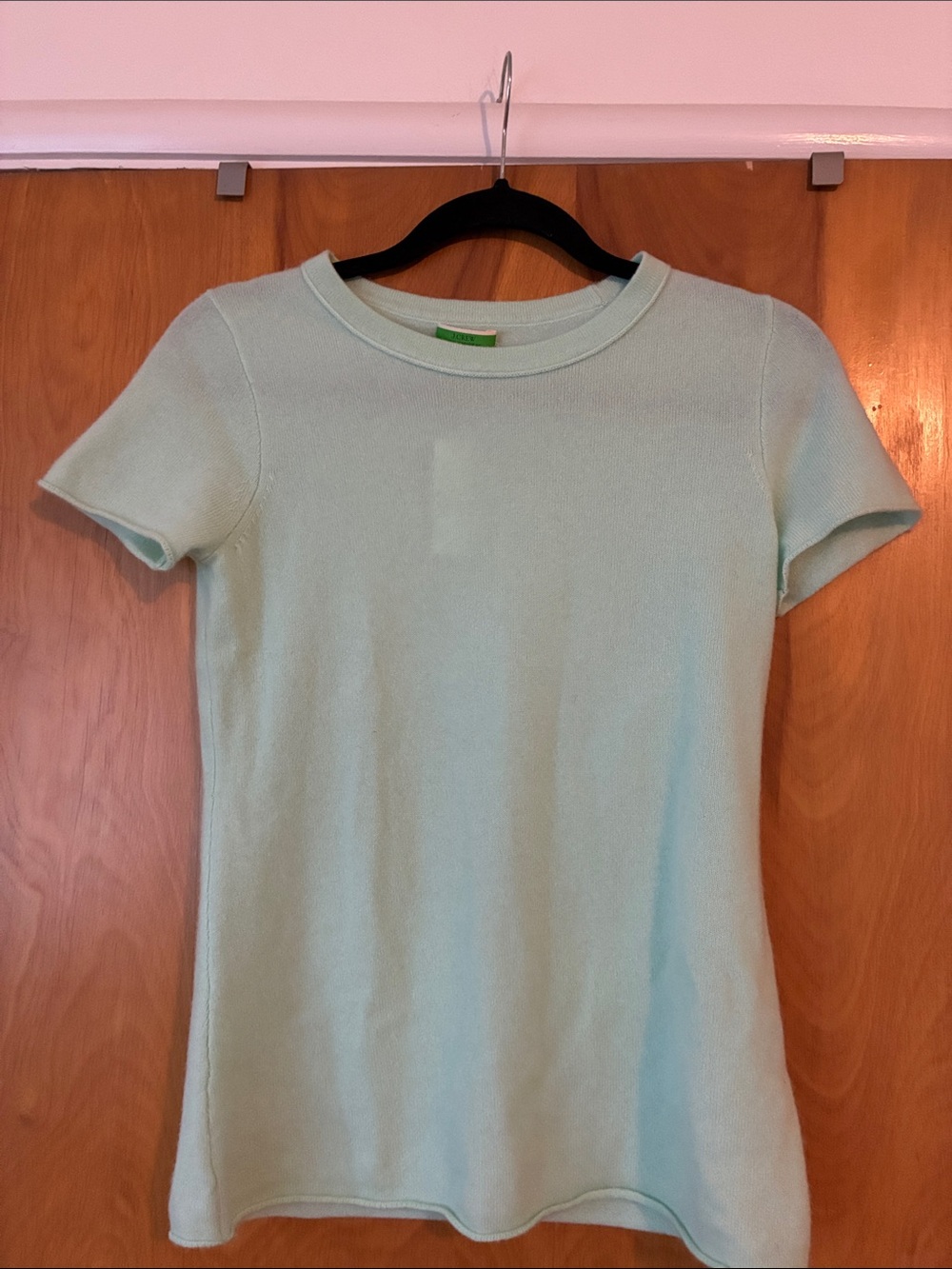 J.Crew new cashmere tee light mint NWT